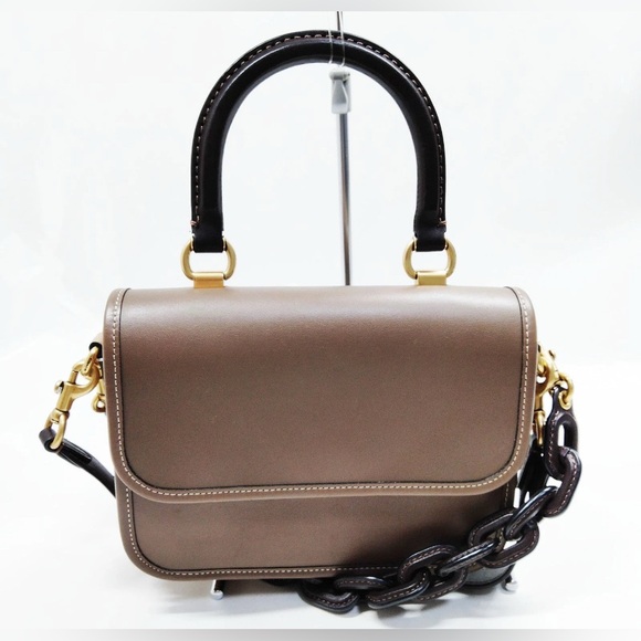 Coach Rogue HARD TO FIND Top Handle Bag In Brass/Dark Stone Multi MSRP: $695.00 - Picture 8 of 16